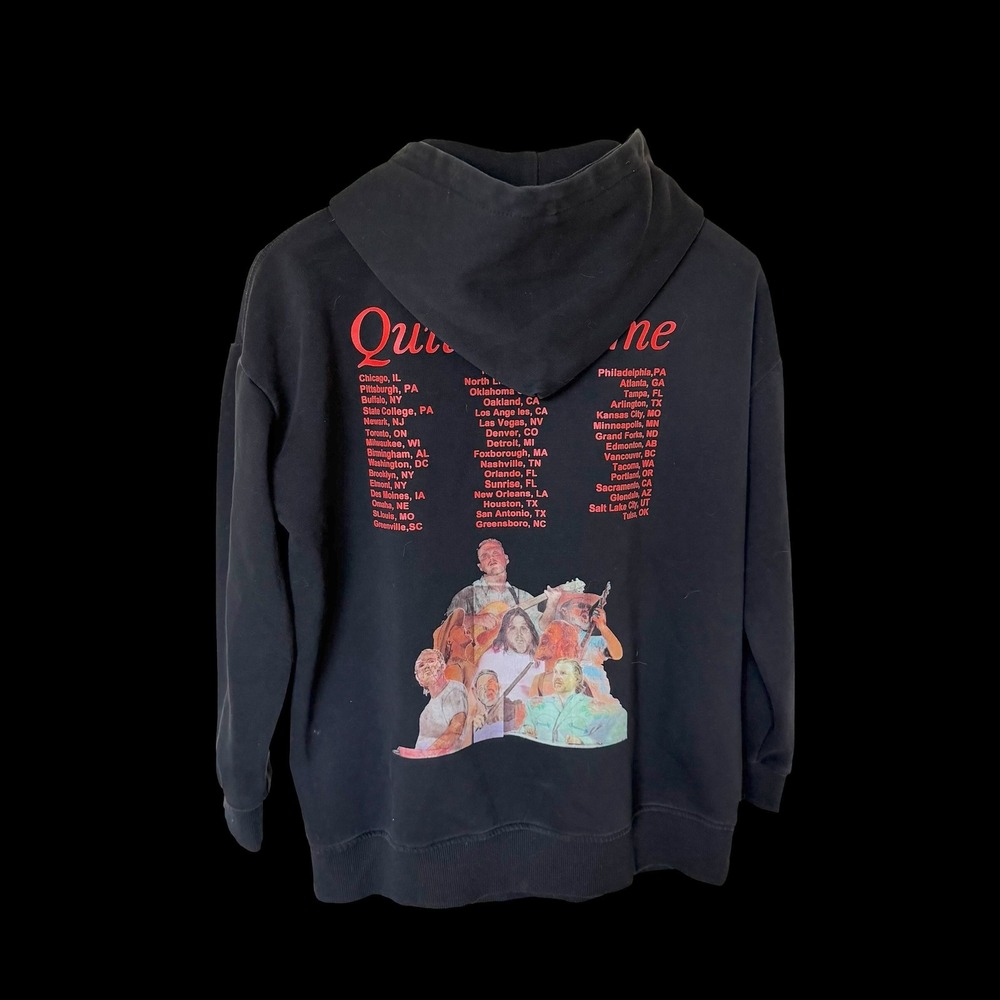 Zach Bryan The Quittin Time Tour 24 Hoodie Black Concert Sweatshirt Unisex L